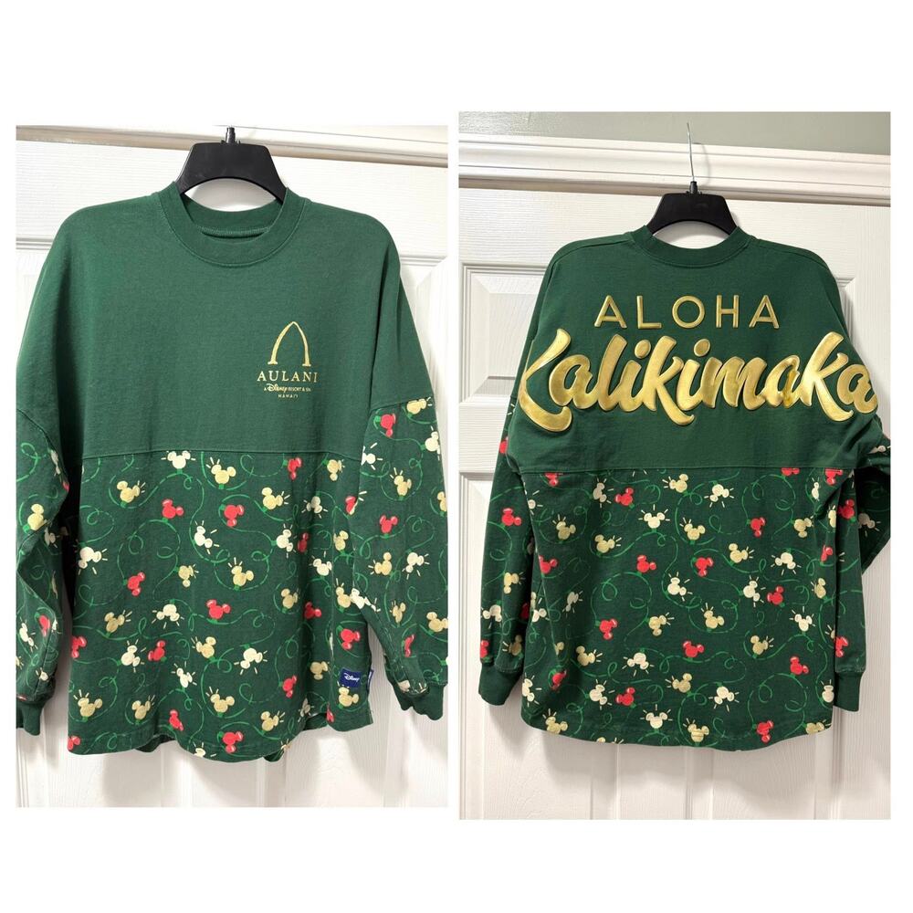 Hawaii Disney Resort Aulani Kalikimaka Christmas Spirit Jersey 2024 Adult Size M
